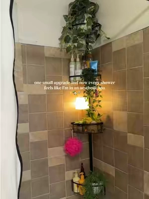 and now everything is finally organized. ☺️ #showerrack #showercaddy #bathroomorganization  #aestheticbathroom  #tiktokshopsummersale 