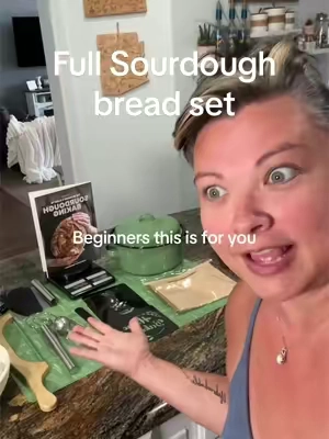 Sourdough for beginners or experts cause sometimes you just need the right tools to make that loaf super yummy! #sourdough #sourdoughbread #sourdoughkit #sourdoughtok #sourdoughforbeginners 