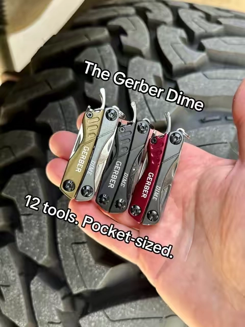 The Gerber Gear Dime is a compact 12-in-1 multitool that’s built for everyday carry. With pliers, a knife, scissors, screwdrivers, tweezers, and more, it’s ready for quick fixes at home, on the job, or outdoors. #GerberGear #GerberDime #EDC #Multitool #EverydayCarry
