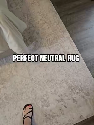 Perfect neutral area rug ✨️ #rug #arearug #washablerug 