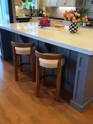 Upgraded my Kitchen Without Breaking the Bank #BarStools #KitchenDecor #HomeFinds #KitchenIsland #HomeEssentials