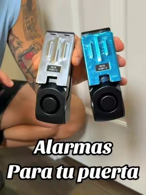 Tope de puerta con alarma de seguridad de 120 dB, 3 niveles de sensibilidad #tiktokshopsummersale #summerwins #dealsforyoudays #hogar #tiktokshopcreatorpicks 