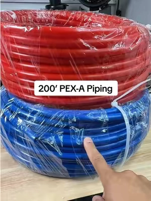 Looking to plumb a whole house in PEX-A? This is what you need. Comes with 100’ blue roll and 100’ red roll.  #pexA #plumberplumbing #newconstruction #remodel #construction