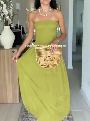 the perfect year round maxi dress😍 wearing size small, 5’7”, 125 #SummerFashion #fallfashion #vactionoutfits #maxidress 