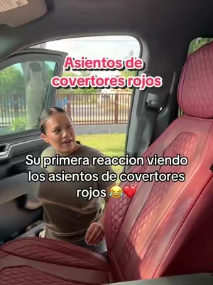 Le encantaron estos asientos de covertores rojos en la mamalona 😮‍💨😎 #seatcover #redseats #redseatcovers #redinterior #carinterior 