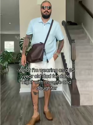 What I’m wearing as a 35 year old dad for date night with my wife and daughter! #dadoutfit #dadfit #mensfashion #mensbag #creatorsearchinsights 
