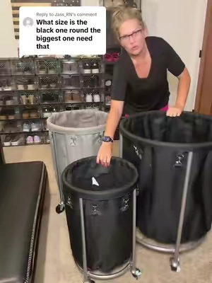 Replying to @Jass_RN I frickn love these rolling laundry baskets!!! #rollinglaundrybasket #laundryhamper #laundrybasket 