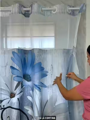 Respuesta a @Rocio Guzman cortina de baño hermosa y funcional nos ahorra tiempo y dinero #curtains #showercurtain #tiktokshopcreatorpick #tiktokshopsummersale #dealsforyoudays 