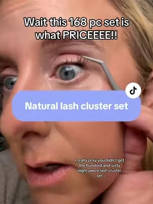 I’m loving how natural and wispy these clusters are!  #lashclusters #lashes #tiktokmademebuyit  #beautymusthave #tiktokshopcreatorpicks 