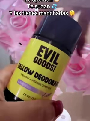 Desodorante vegano para mal olor manchas y aclarar #deodorant #desodorante #evilgoods #axilasmanchadas #tiktokshopsummersale 