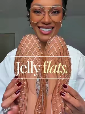 Mesh Jelly Ballerina Flats 💛 #jellyshoes #jellyflats #flats #jellies #balletflats @EVELLYHOOTD US 