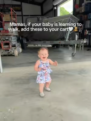 I found little walking shoes my baby actually keeps on and I bought four pairs.  These are so well made and inexpensive so, I had nothing to lose. I needed to find shoes my baby was willing to wear so I could protect her feet while walking around her daddy’s work shop.  These sock shoes are so easy! Even my 3 year old had a pair and loves them. At the end of the day, I toss them in the washing machine and they’re good to go again. #momwin #firsttimemom #babyshoes #learningtowalk #firststeps 