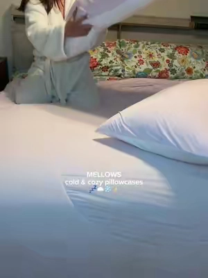 @Mellow Sleep mellows new pillowcases are both cold and cozy, they’re amazing! #Mellow #MellowSleep #MellowPillowcases 