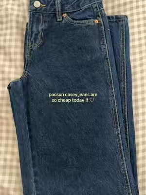 the perfect everyday jeans <3 fits true to size! #pacsun #lowrisebaggyjeans 