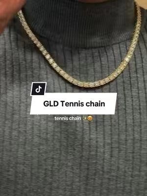 the quality is absolutely fantastic ✨😍 #gld #gldjewelry #tennischain #goldnecklace #tiktokshopsummersale 