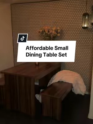 I cannot believe the price of this dining table right now! 👆 #diningtable #diningroom #diningset #homedecor #interiordesign 