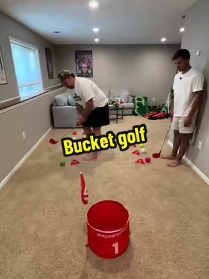 Things got heated… #bucketgolf #indoorgolf #golfgame 