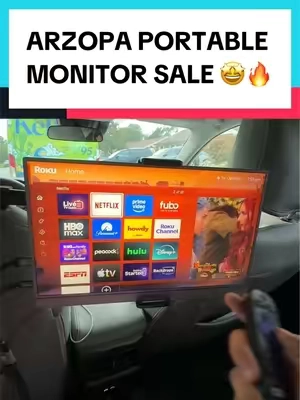 Your kids will love this on road trips #monitor #dualmonitor #portablemonitor #cartok #tiktokshopcreatorpicks 