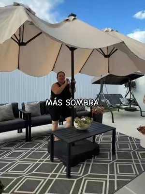 Garvee 15ft Large Outdoor Patio Umbrella with Base. Sombrilla extragrande de 15 pies diseñada para cubrir mesas grandes y áreas de descanso. Cuenta con base incluida, tela resistente para exteriores y una amplia cobertura de sombra para disfrutar el patio, la terraza o el jardín con más comodidad durante el día. #TikTokShopSummerSale #TikTokShopCreatorPicks #SummerWins #Garvee #PatioUmbrella
