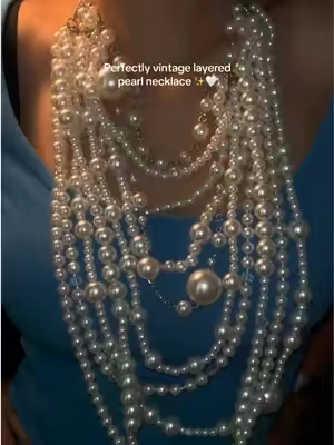 Perfectly faux pearl necklace ✨✨💖#girlsdream #vintage #necklace #forgirls #jewelry 