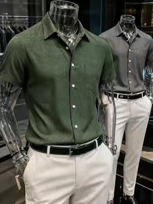ROUWELL Men's Linen Shirts Sho#OOTD #fvp #tiktokshop #MensFashion #mensstyle 