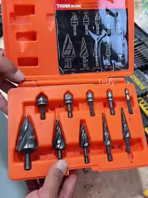 A single drill bit that directly handles multiple hole diameters.#TikTokshop #drillbits#metalworking#tooltok#diytools