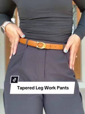 Buttery soft, stretchy, and wrinkle-free, but they look like a high end pair of dress pants!? A cute tapered leg fit, pleats, a faux zipper cover, pockets, belt loops. These are the entire package! @Halara_official #workpants #halarapants #halaraeveryday #halaralistens #officeoutfit 