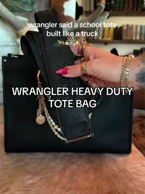 Mary Poppins would be impressed 😂✨ @Rustic Charm Bootic #worktote #workbag #schoolbag #totebag #wrangler 