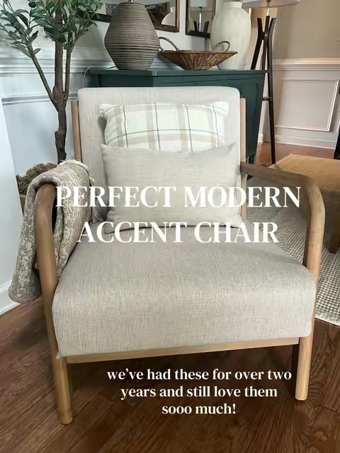 You know that expensive designer look everyone wants? These chairs give you that same warm, modern aesthetic without spending a fortune. They’re the kind of piece that makes people ask, “Where did you get those?” every time they come over. #chair #chairs #accentchair #furniture #homedecor 