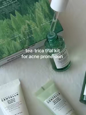 4 step acne care kit 🌿 #acneproneskin #skin1004teatrica #acnesolution #breakoutsolution #rednessrelief 