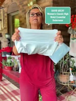 DAVID ARCHY Women's Classic High Waist Essential Underwear for Women, Full Coverage No Show, Lightweight Buttery Soft Breathable Womenswear for Everyday Wear Fit Fabric #tiktokshopsummersale #SummerWins #seamlessunderwear #seamless #womensundergarments @David Archy