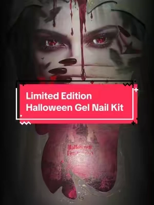 This limited edition Beetles Vampiric Feast kit includes everything needed to create dramatic Halloween gel nails at home. #beetlesgelpolish #halloweennails #gelpolish #gelnailsathome #diynailsathome 