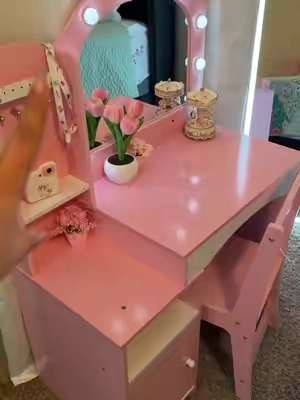 El regalo perfecto, un vanity hermoso como este #vanitymirror #vanitydeniñas #tiktokshopsummersale 