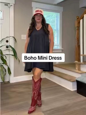 Boho Mini Dress #bohodress #minidress #flowydress 