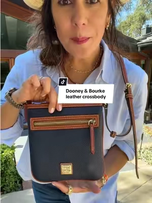 Pebbled leather Crossbody from Dooney & Bourke is classic and timeless!  These are going to go quick, so grab the color that you love while they are in stock! ##dooneyandbourkecrossbody##leathercrossbody##tiktokshopcreatorpicks##tikrokshopnewarrivals##classicleathercrossbody@QVC, Inc