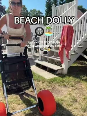 Super lightweight and easy to roll beach dolly @VEVOR Outdoor Store 
