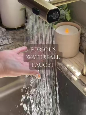 I was actually SHOCKED by the price #tiktokshopsummersale #waterfallfaucet #kitchenfaucet #kitchenupgrade #homedesign 