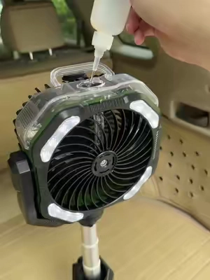 Summer sports parents need this portable misting fan#tiktokshopsummersale #outdoorfan #summermusthaves #outdooressentials #campinggear 