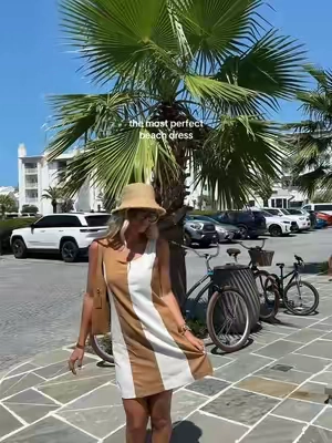 Wearing a size small! 🤎 #beach #beachdress #30A #rosemarybeach #florida 