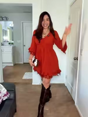 #westernstyle #minidress #vestidos #outfitideas @ChicovarFashion 