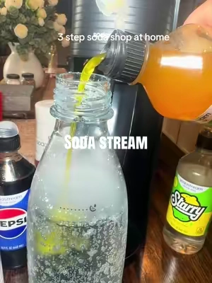 Your favorite soda made at home.  #sodastreampartner #ad #sodastream #mountaindew #sparklingwater 