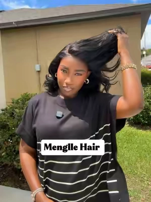 Tell me this bob isn’t everything 👀 @MENGLLE HAIR @mengllehair  #summerwins #dealsforyoudays #mengllehair #readytowearwig #bobwig 