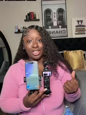 You can now record with your phone AND your @DJI Official osmosis pocket 3 #cameraandphonetripod #newermoun# #cameraholder 