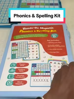 Magnetic Phonics & Spelling Kit  #phonics #fluency #segmentingsounds #backtoschool #schoolsupplies 