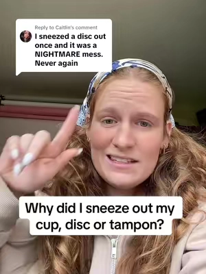Replying to @Caitlin  You maybe have a weaker pelvic floor or a disc that is too big. #weakpelvicfloor #menstrualdisc #kegels #pelvicfloorexercises #afterbirth 