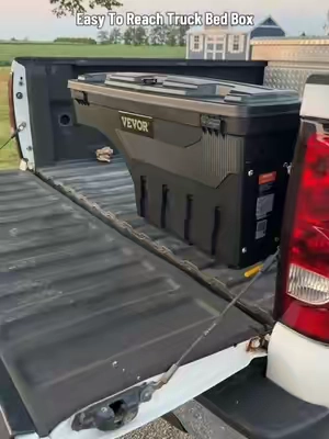 This makes it so nice not having to jump up in my bed of my truck to get something out of my toolbox! #tiktokshopjumpstartsale #vevor #toolbox #truckbed #trucktools 