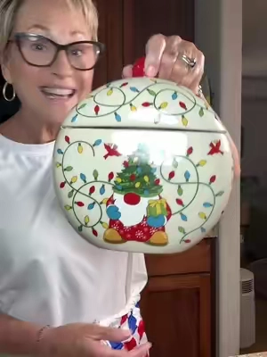 What will you be putting your cookies in this holiday season? #specialeditioncookiejar  #christmascookiejar #cookiejar #holidaycookiejar #temptationscookiejar @QVC, Inc 