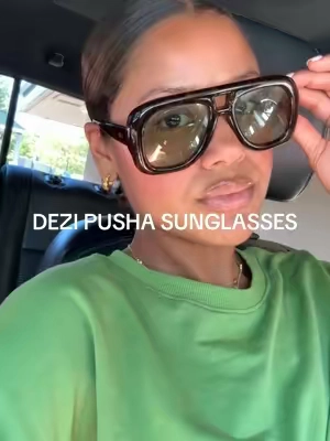 Big, bougie and they go with everything! These DEZI Pusha oversized aviator sunnies will have you feeling like that girl 😍✨ @DEZI EYEWEAR  #dezieyewear #sunglasses #sunnies #aviators 