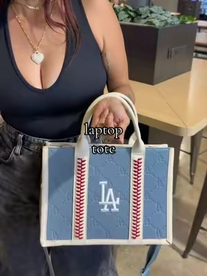 Work bag by day… game-day bag by night. ⚾💙 This MLB clear laptop tote fits my laptop and all my daily essentials! Honestly one of the smartest bags I own. ✨ #TikTokShop #MLB #baseballfan #workbag #LaptopBag  