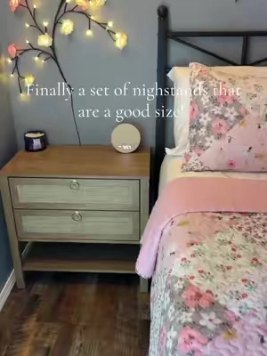The prettiest set of nightstands ✨ #nightstands #furniture #tiktokshopcreatorpicks 